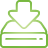 basic, download, drive, green, hard icon
