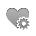 heart,gear icon