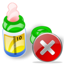 feeding,bottle,close,no,cancel,stop icon