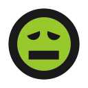 emot, ill, queasy, sick svg vector icon