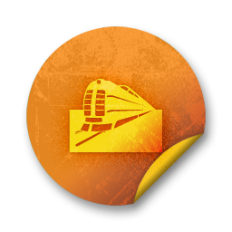 orange,grunge,sticker,badge icon