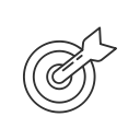 advertise, bullseye, create ad, dart svg vector icon