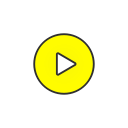 record, snapchat, video, video player svg vector icon