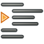 64, format, gnome, indent, more icon