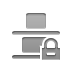 distribute,vertical,bottom,lock icon