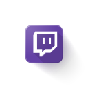 logo, twitch svg vector icon