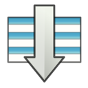 gtk,sort,descending,down,decrease,fall,descend,download icon