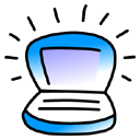 ibook,blueberry icon
