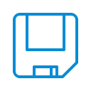 disk, diskette, floppy, guardar, save, saved svg vector icon