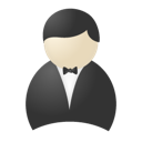 buttler, smoking, user icon