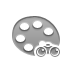 palette,binoculars icon