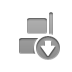 align,vertical,right,down icon
