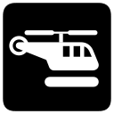 helicopter, heliport svg vector icon