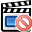 delete, movie icon