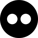 flickr, media, online, social svg vector icon