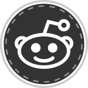 media, online, reddit, social svg vector icon