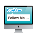 twitter,mac,monitor,screen,computer,display,social network,social,sn icon