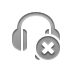 headset,close icon