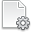page,white,gear icon