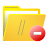 folder,remove,delete,del icon
