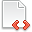 page,white,code,red icon