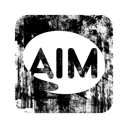 097642, aim, logo, square icon
