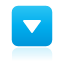 blue, down, toggle icon