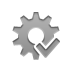 gear,checkmark icon