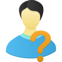 male,user,help icon