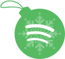 ball, christmas, spotify svg vector icon
