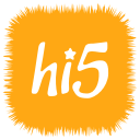 hi5, media, social svg vector icon
