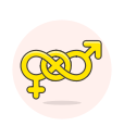 bisexual, sign svg vector icon