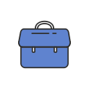 facebook, fb, job, suit case svg vector icon
