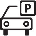 car, packing, parking, sign, vehicle svg vector icon