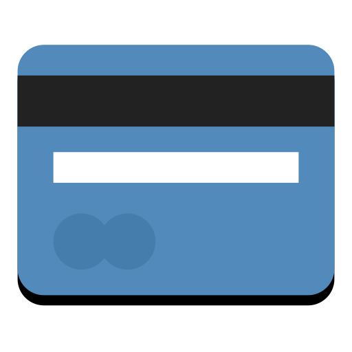 Bankcard svg vector icon