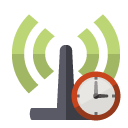 antenna,clock icon