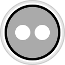 connect, flickr, media, social svg vector icon