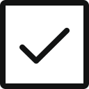 check, check square, checkmark, checksquare, done, ok, square svg vector icon