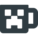 cup, game, geek, minecraft, mug, video svg vector icon