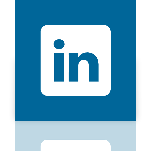 in, linked, mirror icon