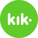 circle, kik, messenger, round svg vector icon
