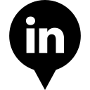 linkedin, logo, media, social svg vector icon