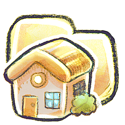 folder, home icon