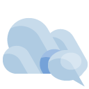 cloud,speech,bubble icon