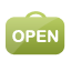 open,sign icon