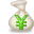 moneybag, yen icon