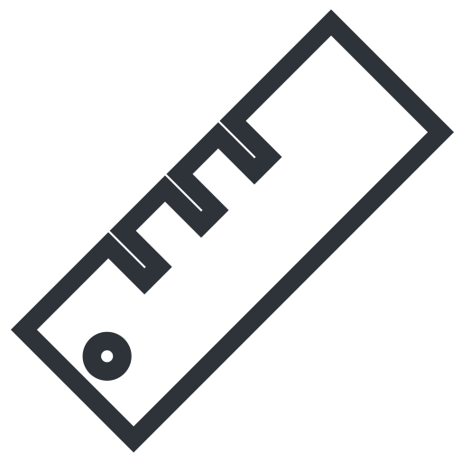 Ruler svg vector icon