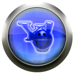 blue,yahoo,messenger icon