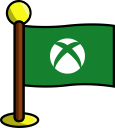 flag, games, media, networking, social, xbox svg vector icon