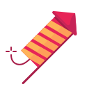newyears, party, rocket svg vector icon